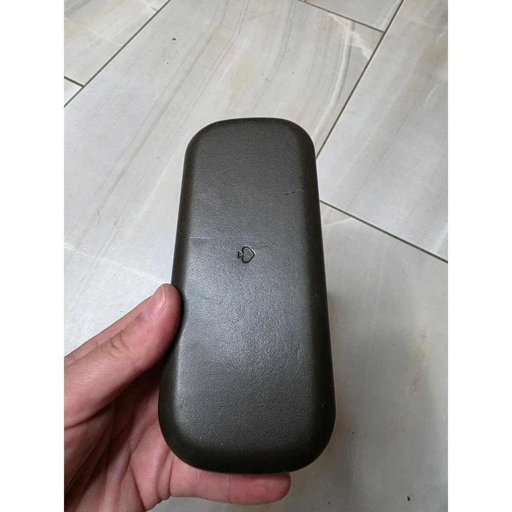 Kate Spade New York Green and Brown‎ Hard Shell Eyeglass Case So Happy To See Z2